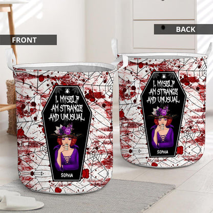 I Myself Am Strange and Unusual - Personalized Witch Storage Basket
