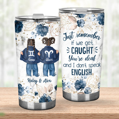 Zodiac Denim Bestie - Horoscope gift for friend - Personalized Tumbler
