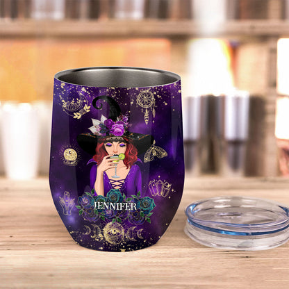 Don't F With My Energy - Personalized Witch Wine Tumbler