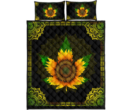 Sunflower Leaf - Weed Quilt Set 0822