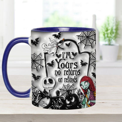 I'm Yours No Returns - Personalized Nightmare Accent Mug