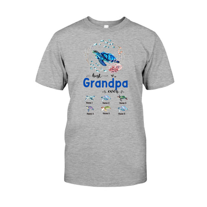 Best Nana Ever - Turtle gift for grandma, grandpa, mom, dad, uncle, aunt - Personalized T-shirt And Hoodie