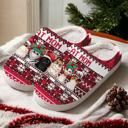 Cat Mom - Personalized Cat Slippers