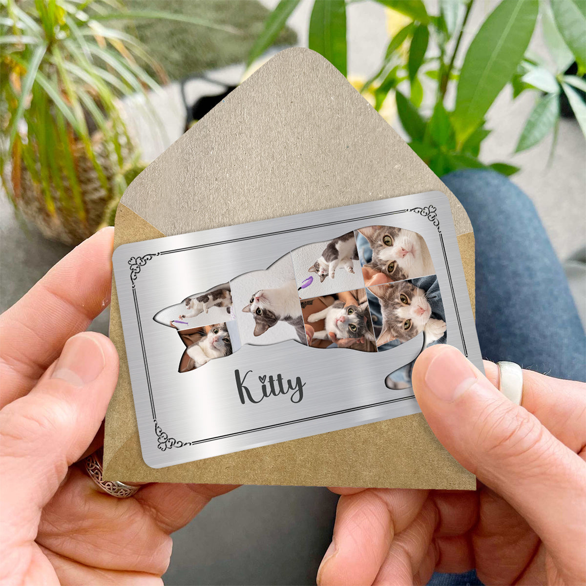 Remember Me - Personalized Cat Wallet Insert Card
