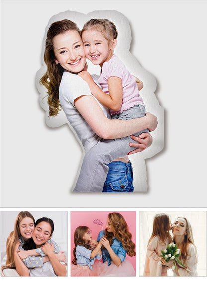 Custom Photo Humanoid - Personalized Step Mom Shaped Pillow