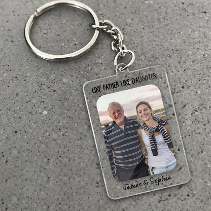 Father And Daughter - Personalized Daughter Keychain