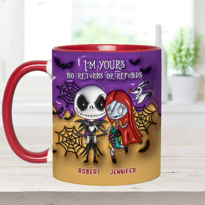 I'm Yours No Returns - Personalized Nightmare Accent Mug