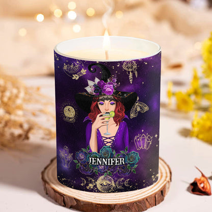 Don't F With My Energy - Personalized Witch Candle With Wooden Lid