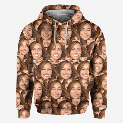 Custom Face Pattern - Personalized All Over Shirt