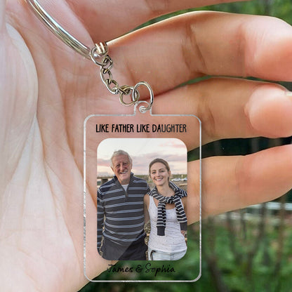 Father And Daughter - Personalized Daughter Keychain