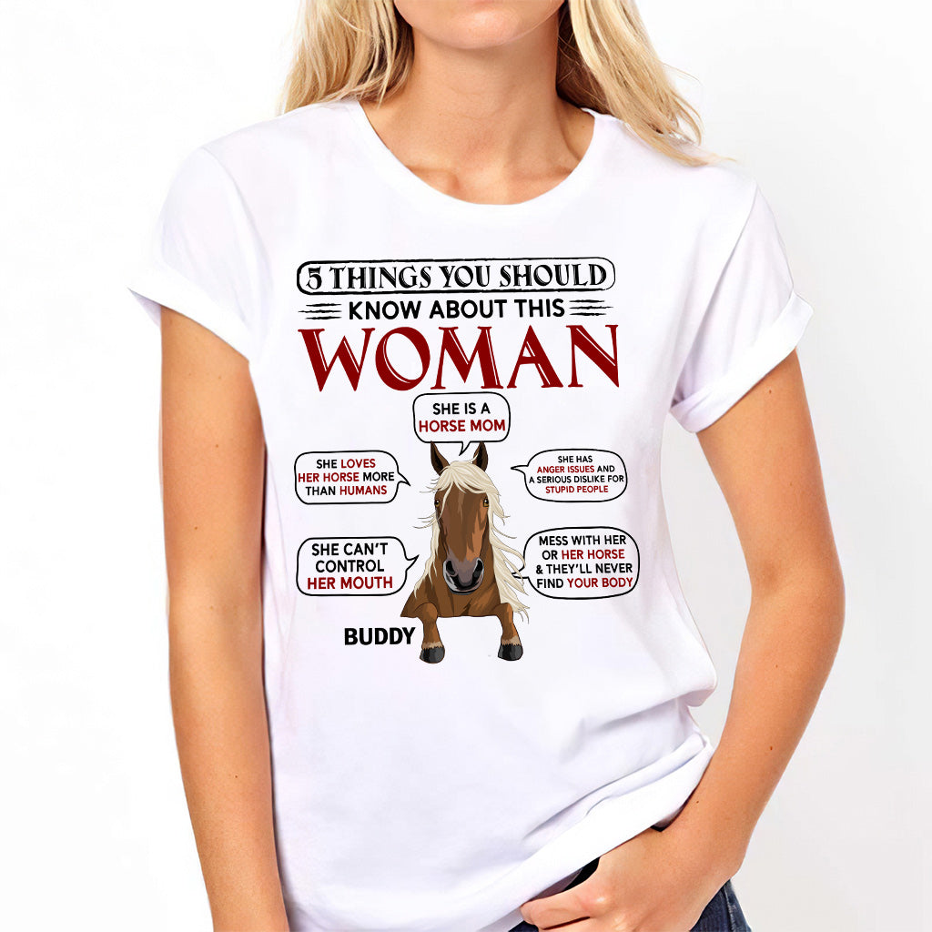 Horse Mom - Personalized Horse T-shirt & Hoodie