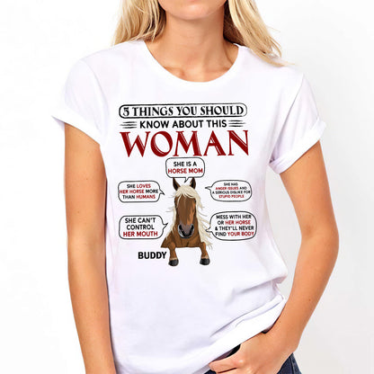 Horse Mom - Personalized Horse T-shirt & Hoodie