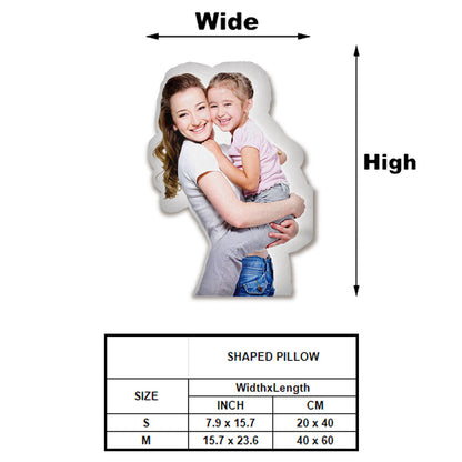Custom Photo Humanoid - Personalized Step Mom Shaped Pillow