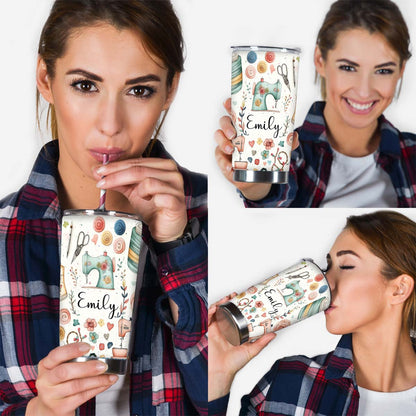 Quilting Lover - Personalized Quilting Tumbler