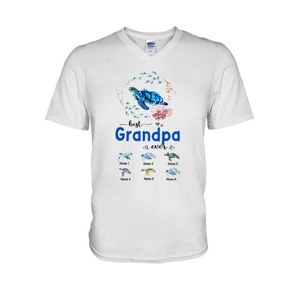 Best Nana Ever - Turtle gift for grandma, grandpa, mom, dad, uncle, aunt - Personalized T-shirt And Hoodie