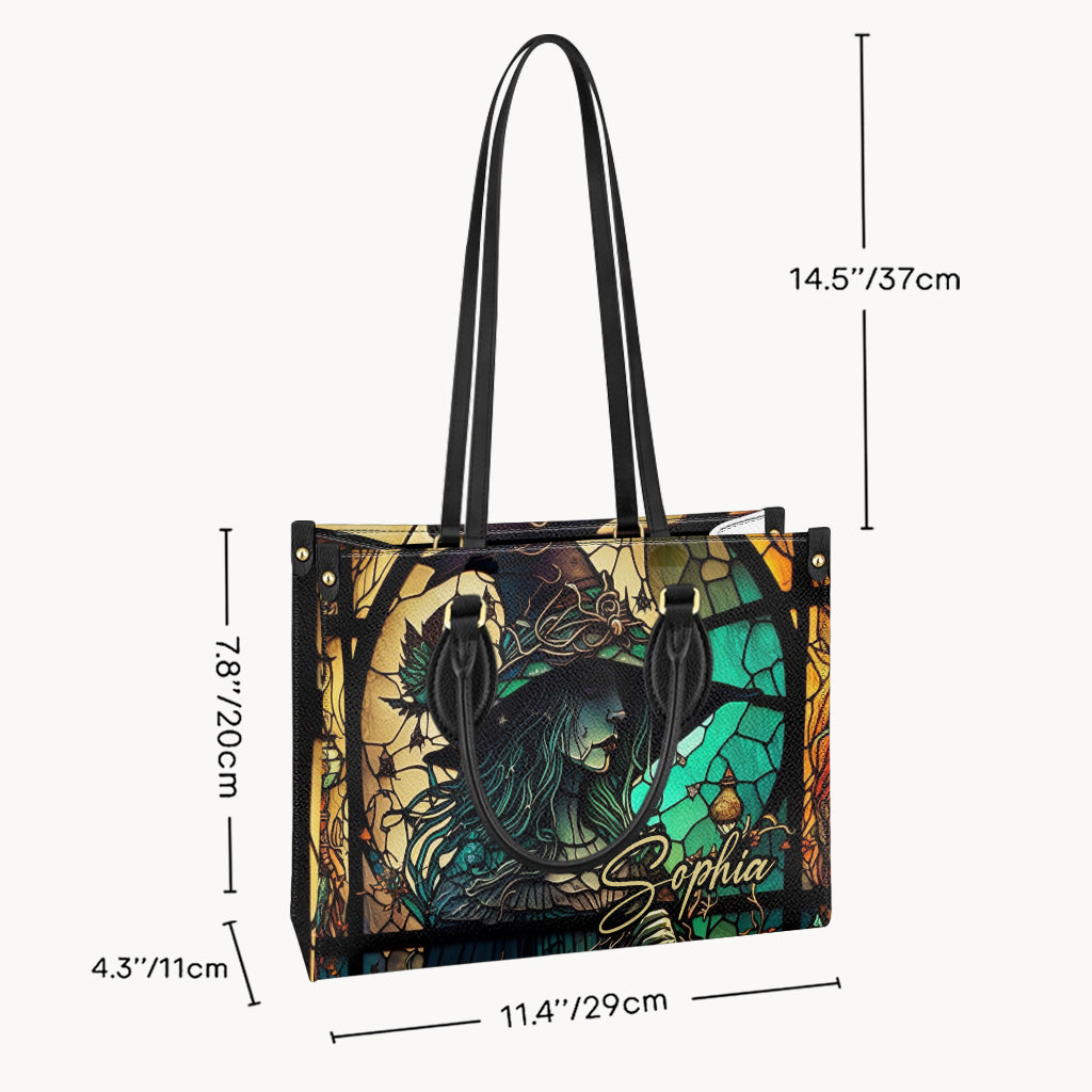 Mysterious Witch - Personalized Witch Leather Handbag