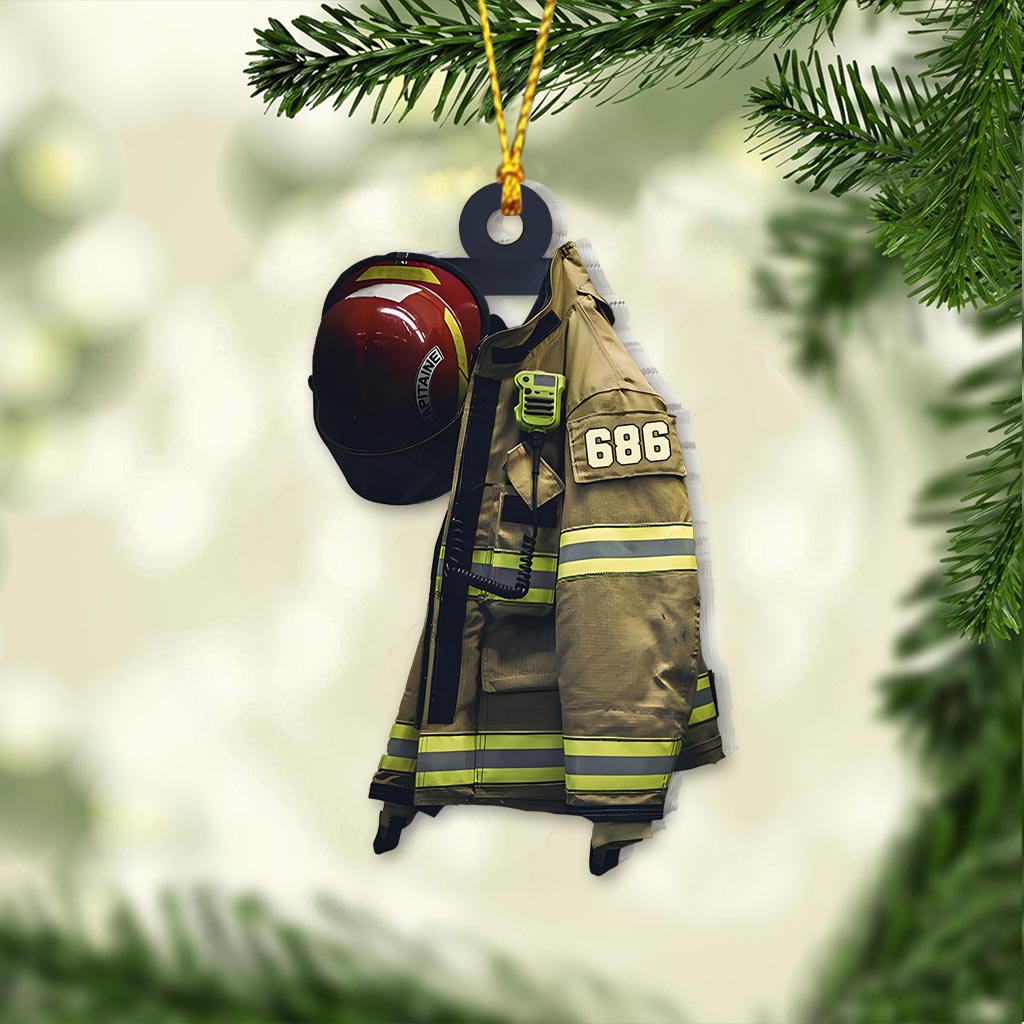 Firefighter Armor - Personalized Firefighter Ornament