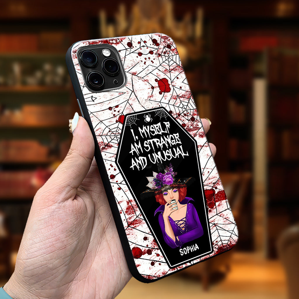 I Myself Am Strange and Unusual - Personalized Witch Phone Case