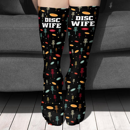 Disc Daddy - Disc Golf gift for dad, grandma, grandpa, mom - Personalized Socks