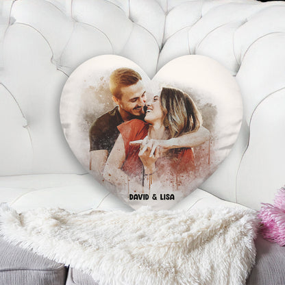 You & Me - Personalized Couple Shaped Pillow