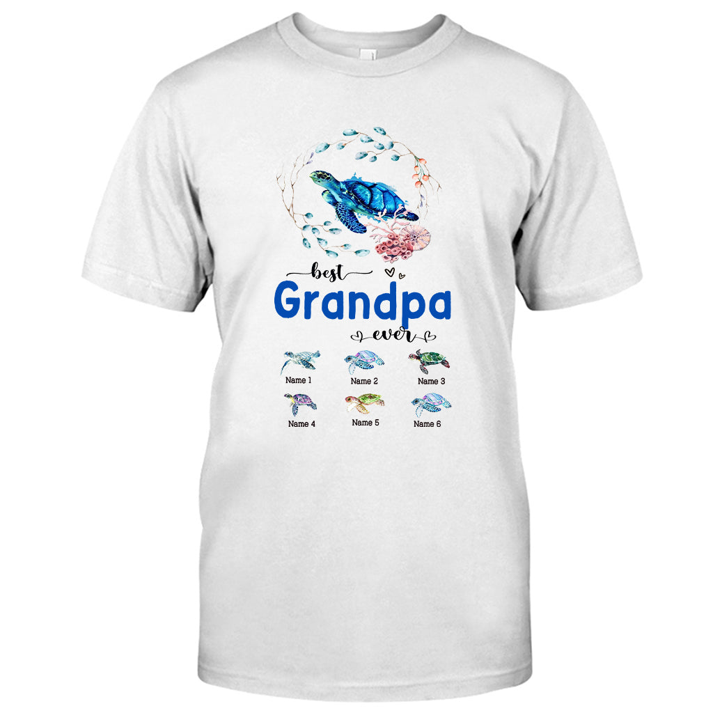 Best Nana Ever - Turtle gift for grandma, grandpa, mom, dad, uncle, aunt - Personalized T-shirt And Hoodie