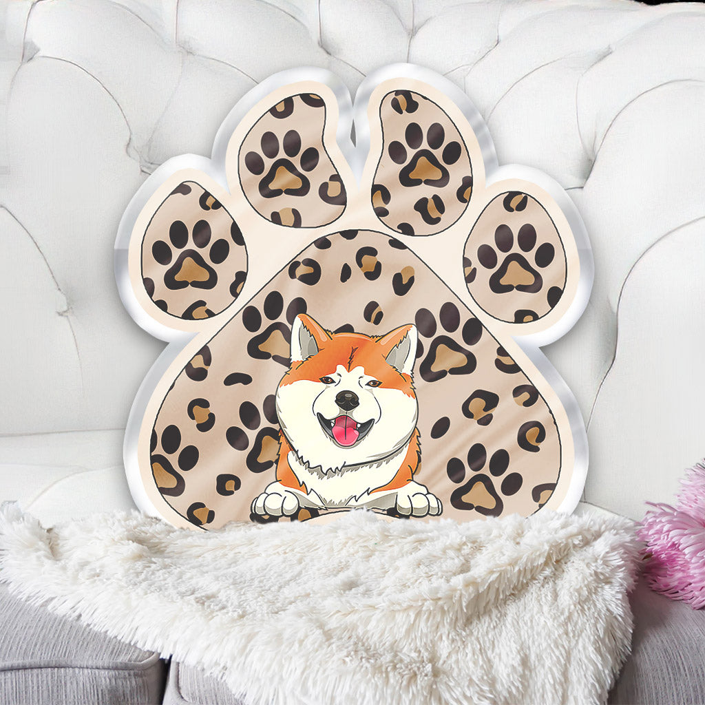 Reserved For The Dog - Personalized Dog Shaped Pillow