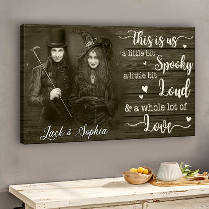 This Is Us Couple Halloween Vibes Face Swap - Personalized Couple Canvas And Poster