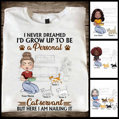 Personal Cat Servant - Personalized T-shirt and Hoodie