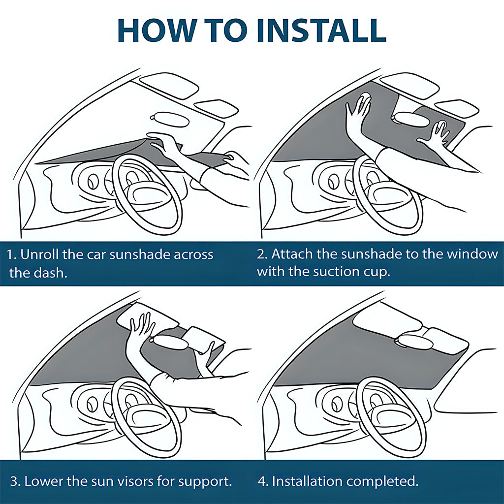 My Broom Broke - Personalized Witch Car Sunshade