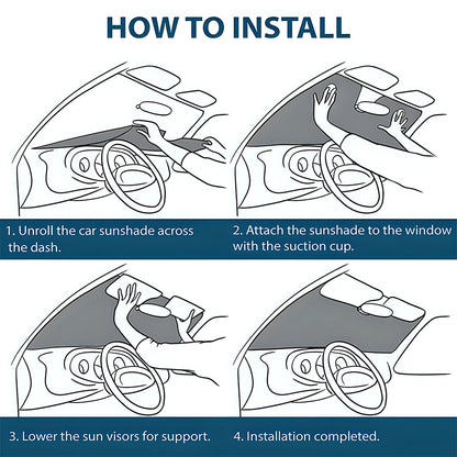 My Broom Broke - Personalized Witch Car Sunshade