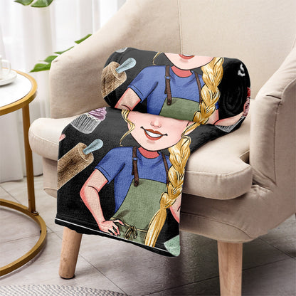Life Is What You Bake It - Personalized Baking Blanket