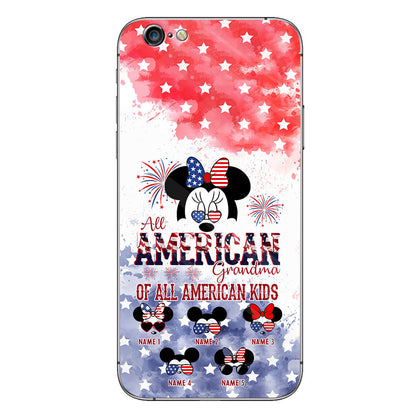 All American Grandma - Personalized Independence Day Phone Case