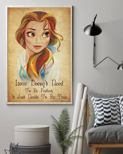 Love Doesnt Need To Be Perfect - Mouse Canvas And Poster 0523