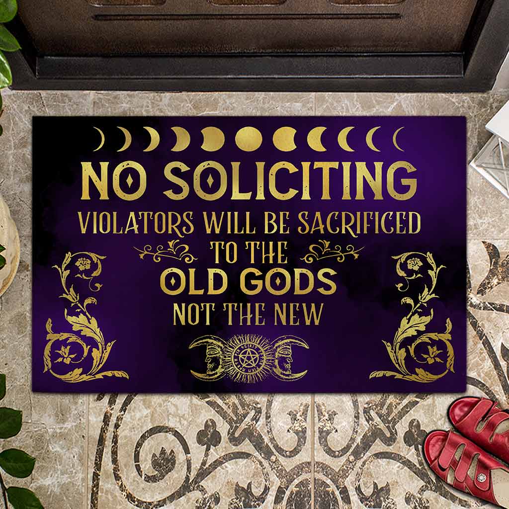 No Soliciting - Witch Doormat