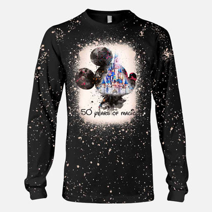 50 Years Of Magic - Mouse Handmade Bleached Shirts