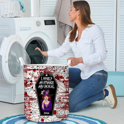 I Myself Am Strange and Unusual - Personalized Witch Storage Basket