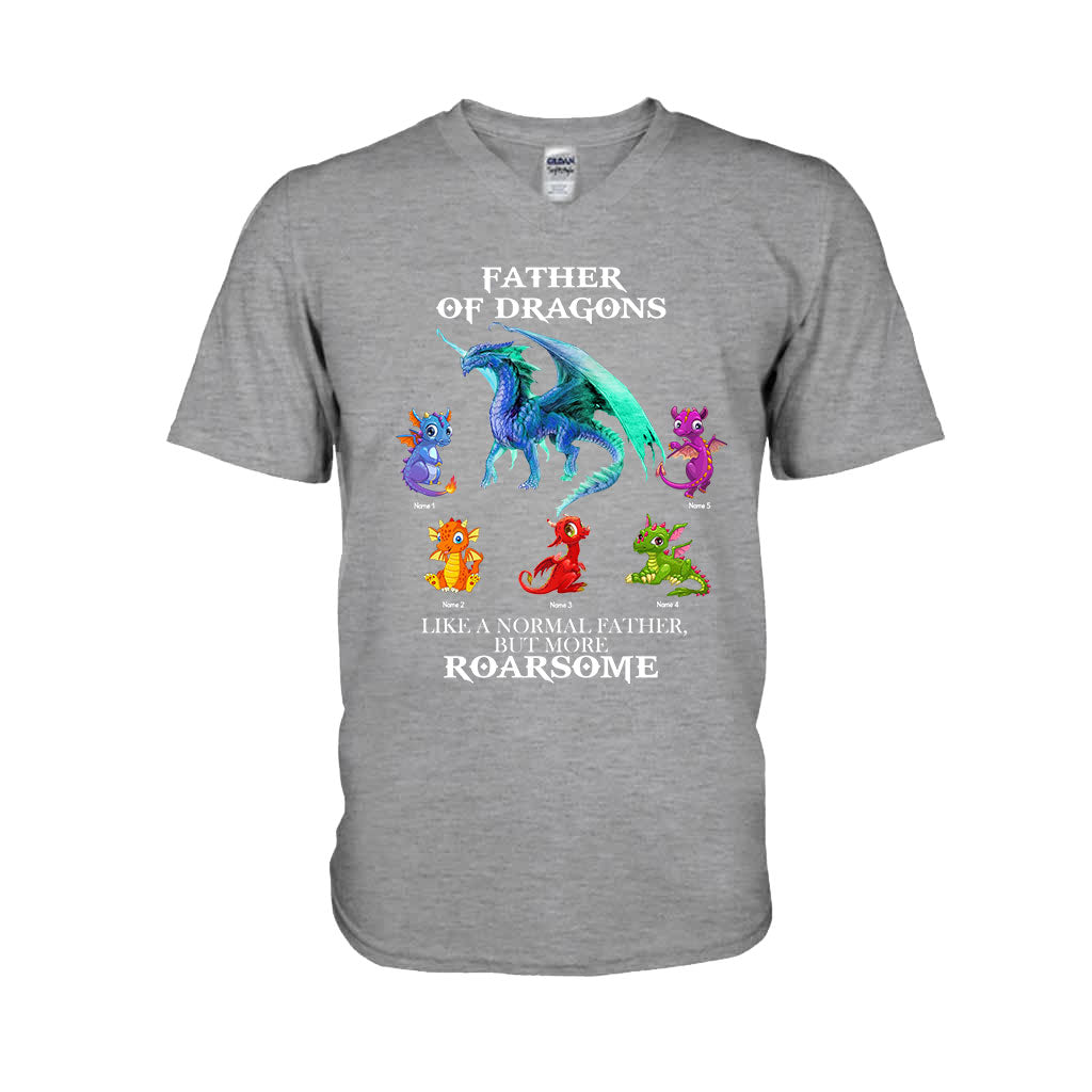 Father Of Dragons - Personalized Father's Day T-shirt and Hoodie