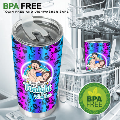 Tonight Who Hoo - Personalized Couple Tumbler