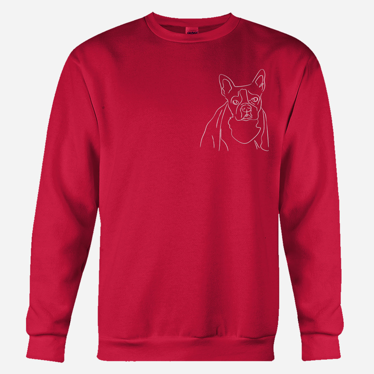 Custom Line Art - Personalized Dog Embroidered Sweater