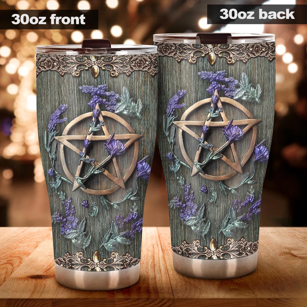 Mystical Witch - Tumbler With 3D Pattern Print