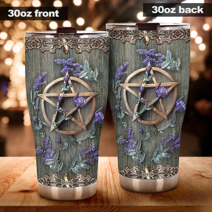 Mystical Witch - Tumbler With 3D Pattern Print