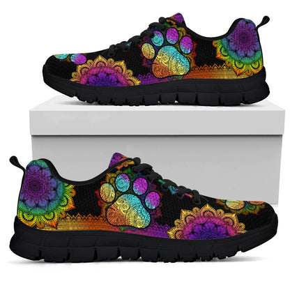 Colorful Mandala Cat Sneakers 0622