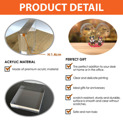 You And Me We Got This - Personalized Couple Mouse Custom Shaped Acrylic Plaque