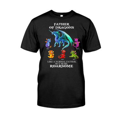 Father Of Dragons - Personalized Father's Day T-shirt and Hoodie