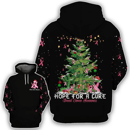 Hope For A Cure Breast Cancer - Breast Cancer Awareness All Over T-shirt and Hoodie 0822