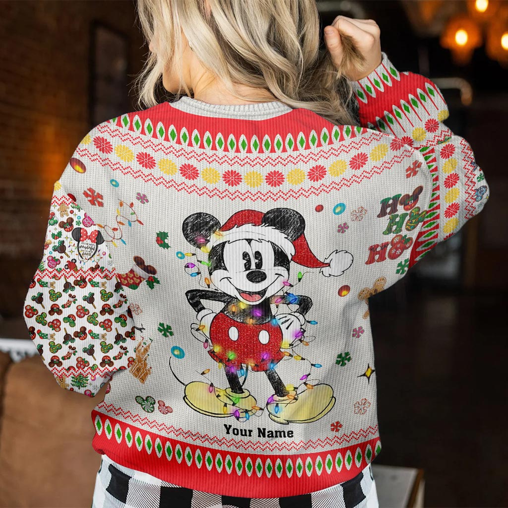 Merry Christmas - Personalized Christmas Mouse Sweater