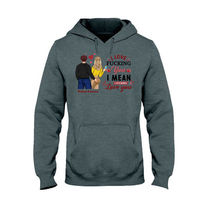 I Love You - Personalized Couple T-shirt and Hoodie