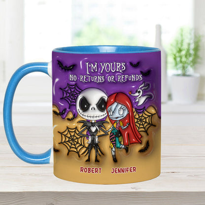 I'm Yours No Returns - Personalized Nightmare Accent Mug