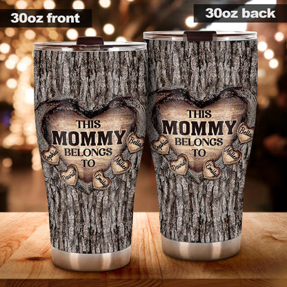 Dad's Heart - Gift for dad, grandma, grandpa, mom, uncle, aunt, brother, sister - Personalized Tumbler