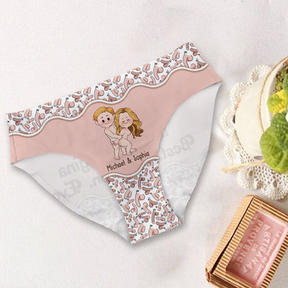 Best Decision Ever - Personalized Couple Women Briefs